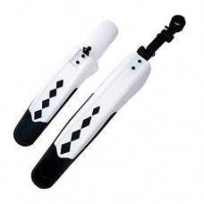 Bicycle Tire Fenders Front Rear 1 Set of Cycling Mountain Bike Rear Mud Guards Tyre Mudguard With Screws (White) - B077144GDX